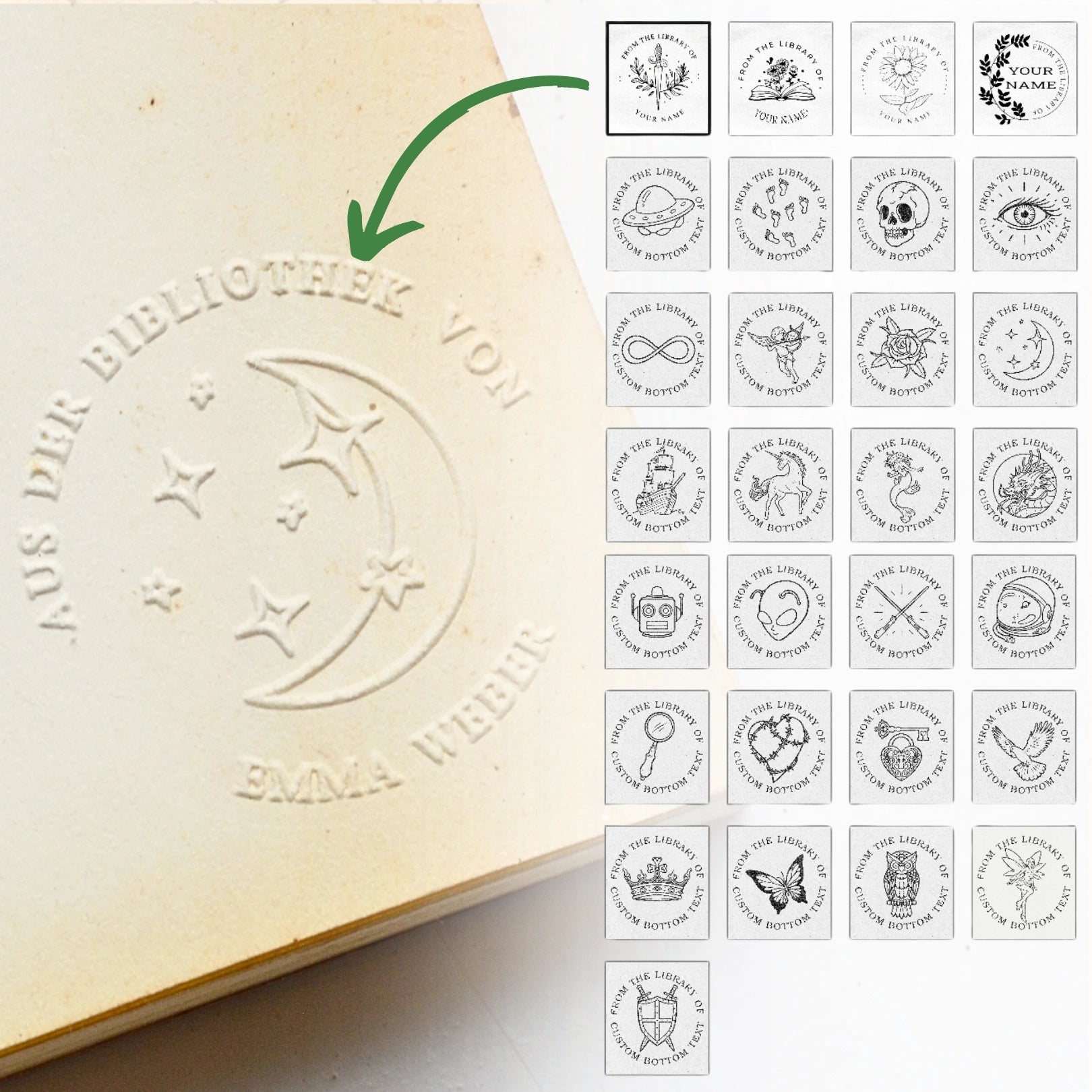 Personalisierter Buchembosser